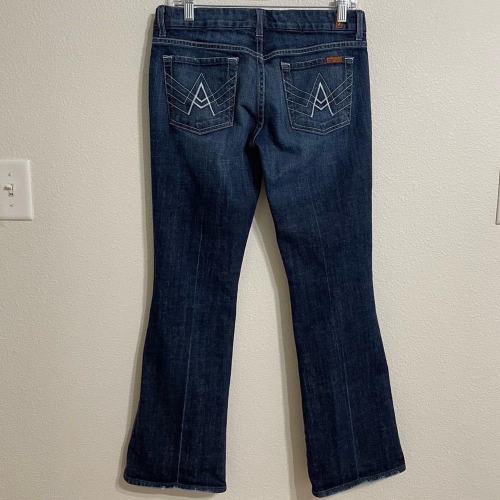 7 For All Mankind Women's Dark Blue Bootcut Jeans